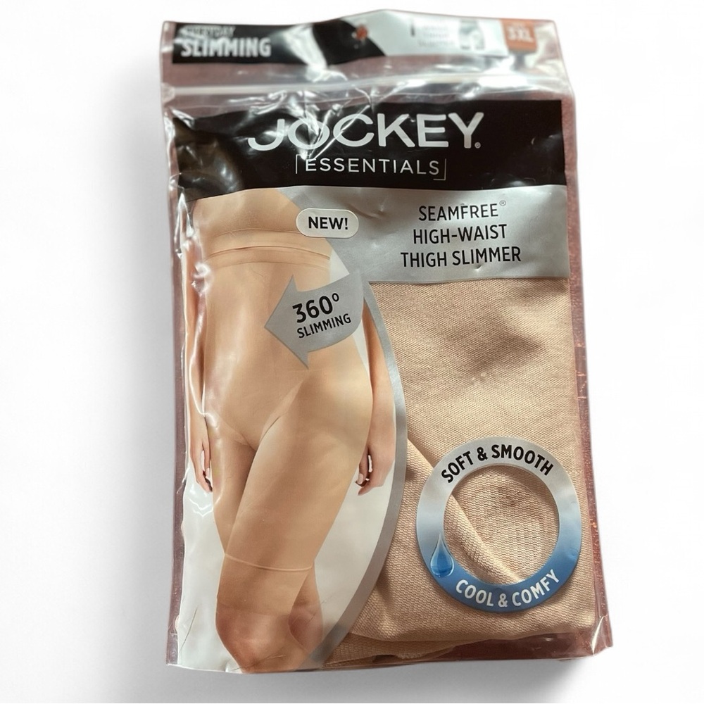 Jockey Seamfree High-Waist Thigh Slimmer - Beige Plus Size 3X New in Packaging - Picture 2 of 9